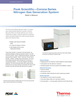 Peak Scientific-Corona Series Nitrogen Gas Generation System