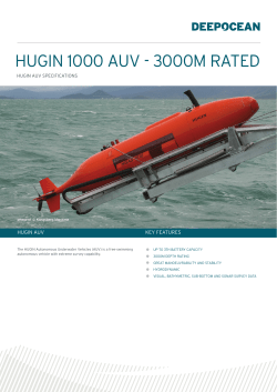 hugin 1000 auv - 3000m rated