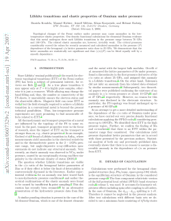 Lifshitz transitions and elastic properties of Osmium under pressure