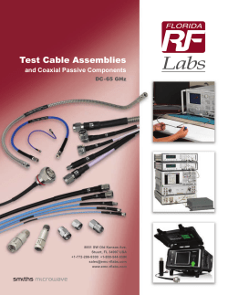 FL RF Labs Test Cable Assemblies brochure