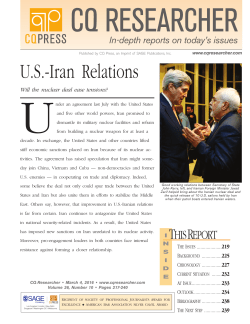 CQR US-Iran Relations - Goucher College Blogs