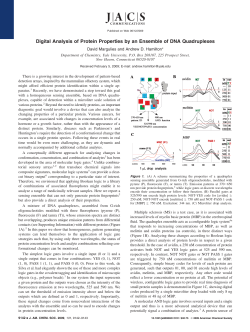 Digital Analysis of Protein Properties by an Ensemble