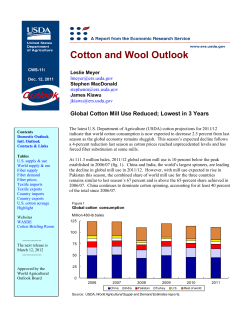 Cotton and Wool Outlook (CWS 11i)
