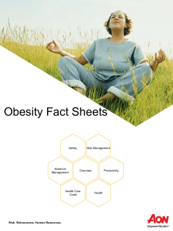 Obesity Fact Sheets - Chapter Leader Resources