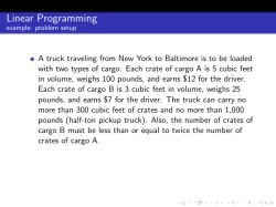Linear Programming
