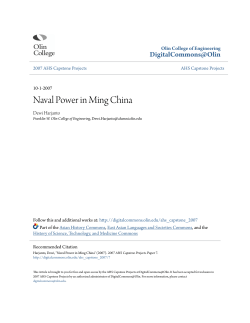 Naval Power in Ming China - DigitalCommons@Olin