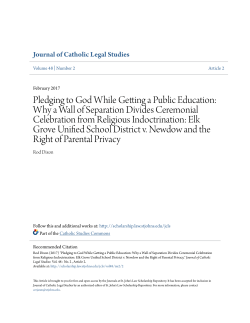 Pledging to God While Getting a Public Education