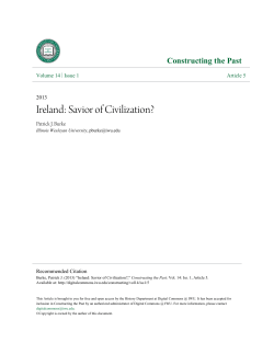 Ireland: Savior of Civilization? - Digital Commons @ IWU