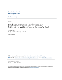 Drafting Commercial Law for the New Millennium