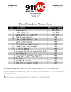 Min Scores - Whitfield County