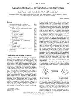 Nucleophilic Chiral Amines as Catalysts in