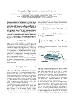 Computation of permeability of textile reinforcements