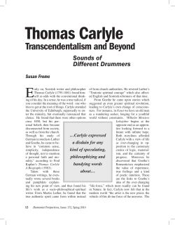 Thomas Carlyle - Humanist Perspectives