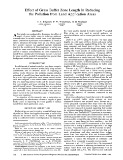 Effect of Grass Buffer Zone Length in Reducing the Pollution from