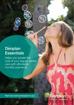 Denplan Essentials - The Lodge Dental Surgery