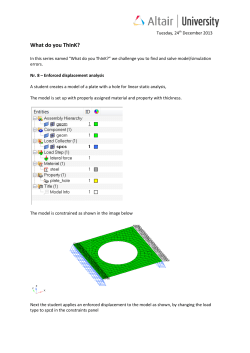 Enforced displacement analysis