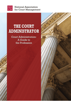 Court Administration: A Guide to the Profession (2016)