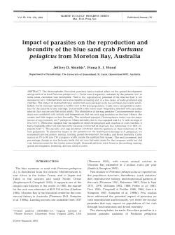 Impact of parasites on the reproduction and