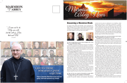 Becoming a Marmion Monk &ldquo;I came not to do My own will, but the