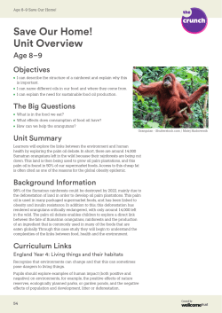 Save Our Home! Unit Overview