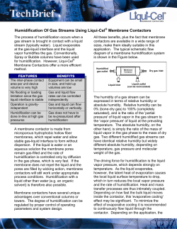 Humidification of Gas Streams Using Liqui