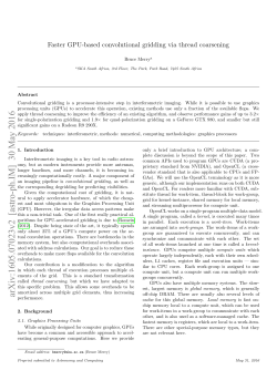 Faster GPU-based convolutional gridding via thread coarsening