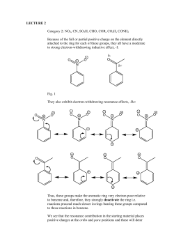 LECTURE 2 Category 2: NO2, CN, SO3H, CHO, COR, CO2H