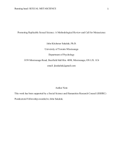 Promoting replicable sexual science