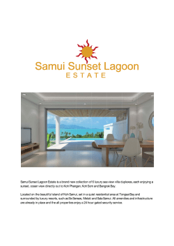 Samui S sunset, o Located surround are alrea Sunset Lagoo ocean