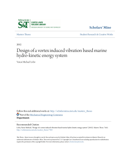 Design of a vortex induced vibration based marine hydro