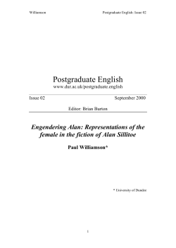 Postgraduate English - Durham University Community