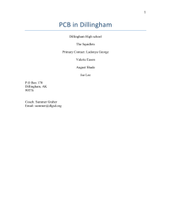 PCB in Dillingham - Alaska Sea Grant