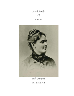2011 Jewett Family of America Quarterly 2nd Quarter Newsletter