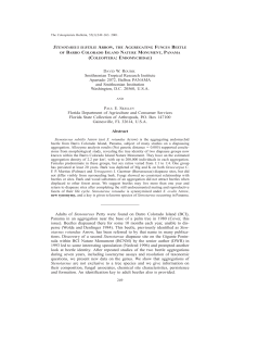 Smithsonian Tropical Research Institute Apartado 2072, Balboa