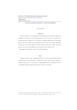 BEYKENT &Uuml;NİVERSİTESİ SOSYAL BİLİMLER DERGİSİ Coyness as