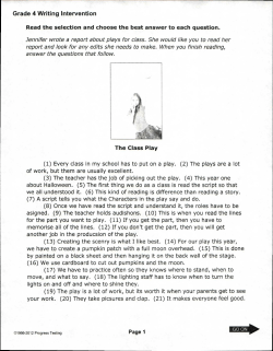 Grade 4 Writing Intervention