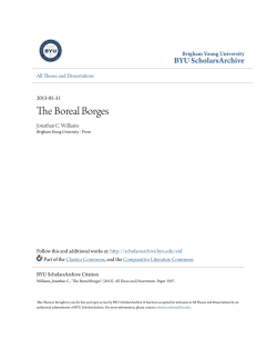 The Boreal Borges - BYU ScholarsArchive