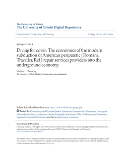The economics of the modern subduction of American peripatetic