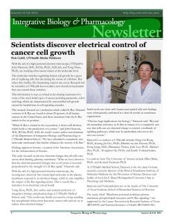 Scientists discover electrical control of cancer cell growth