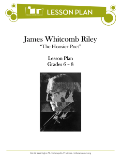 James Whitcomb Riley - Indiana State Museum and Historic Sites