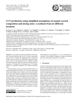 CCN predictions using simplified assumptions of organic aerosol