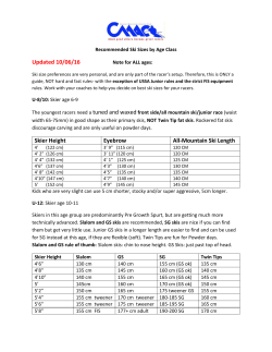 Guide to Ski Sizing