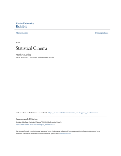 Statistical Cinema - Exhibit