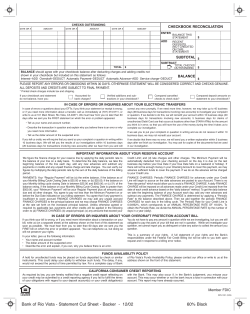 Statement Disclosure