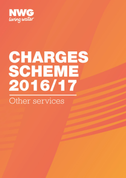 Charges scheme 2016/17