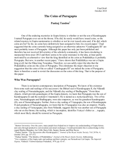 The Coins of Purugupta