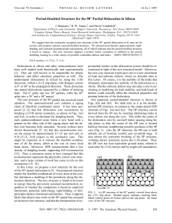 Period-Doubled Structure for the 90 Partial Dislocation in Silicon