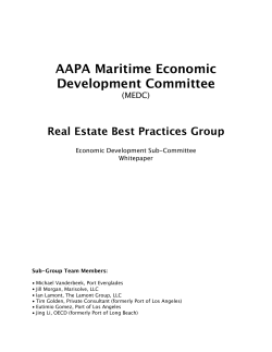 AAPA MEDC REBP Economic Development Sub