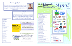 April 2017 - Orthopaedic Rehab Specialists