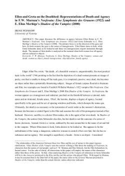 Ellen and Greta on the Deathbed: Representations of Death and